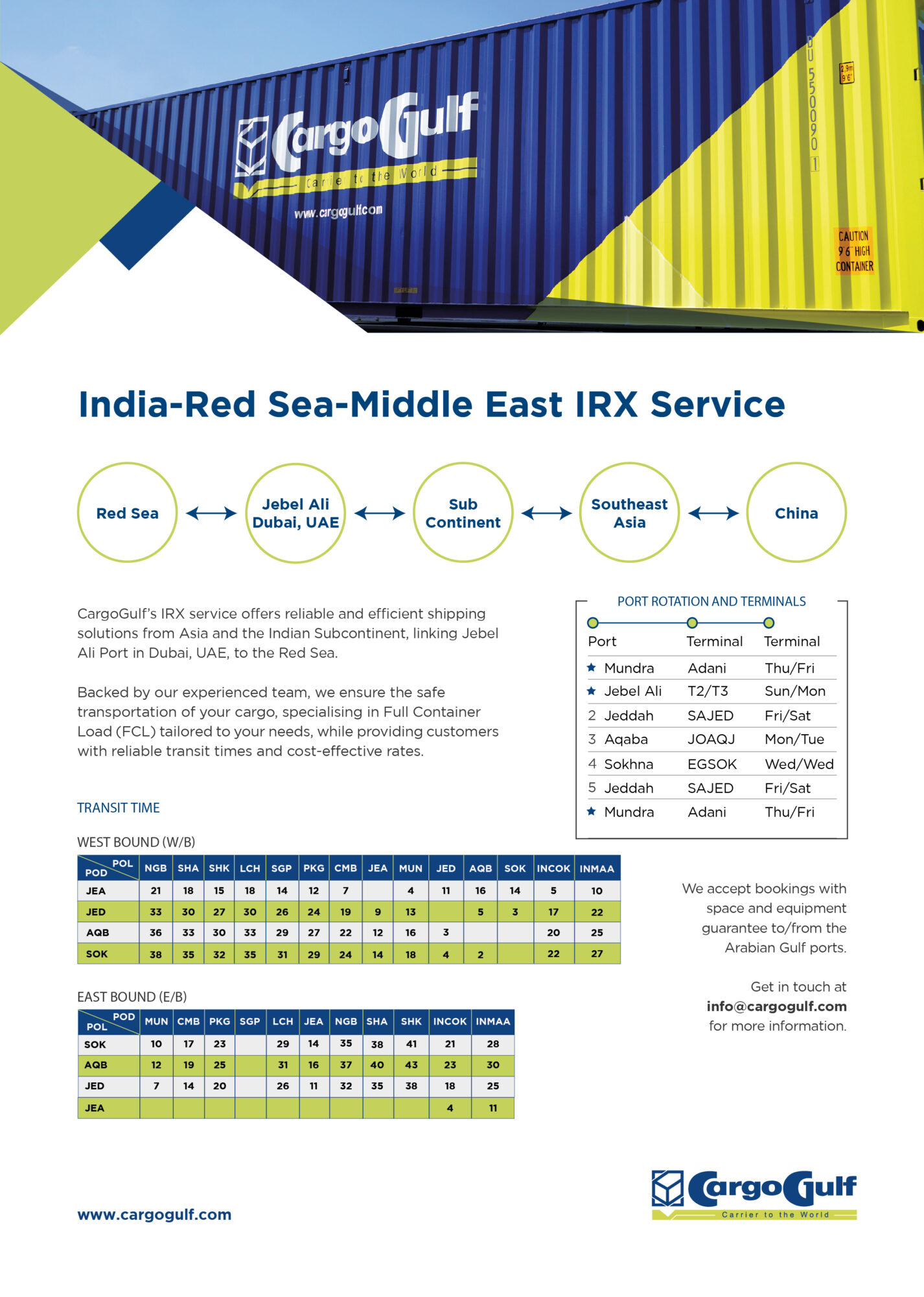 Cargo Gulf IRX Service Final 01