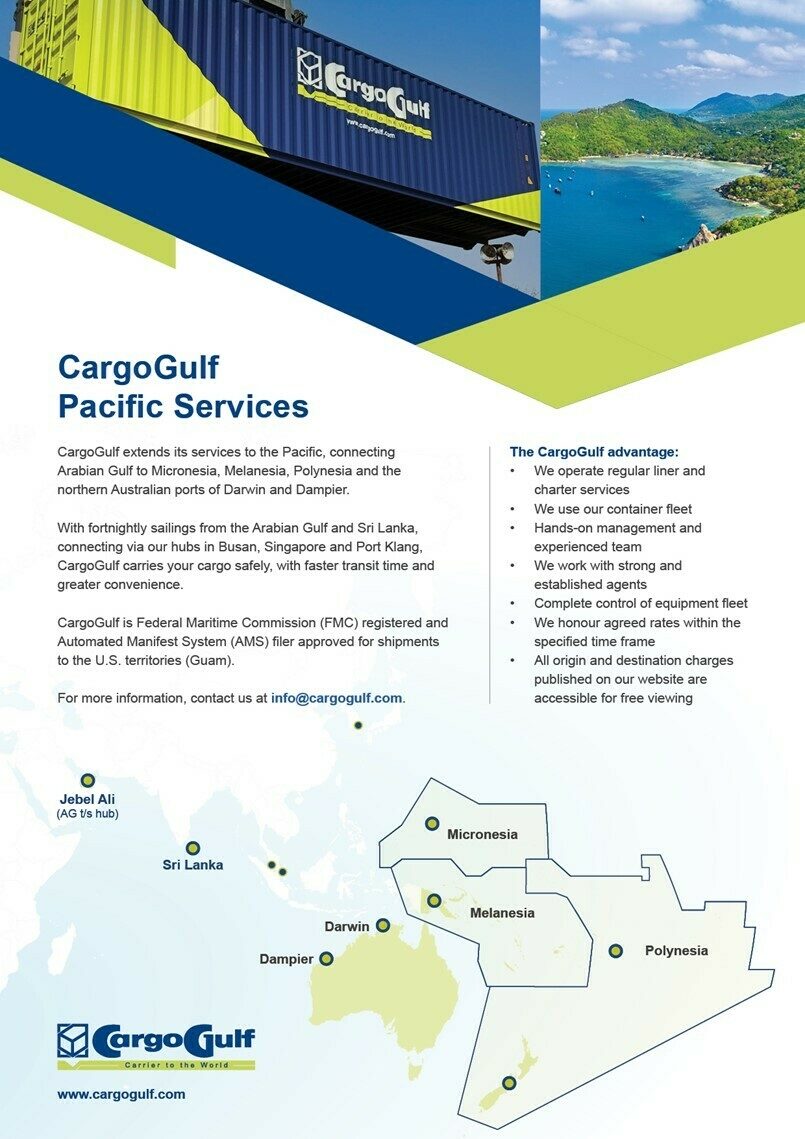 Cargogulf pacific service flyer