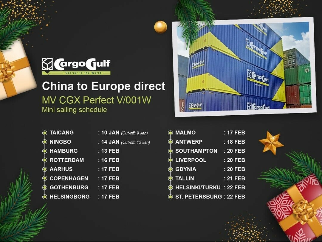 Cg china to europe direct 21dec21